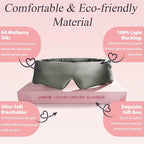 Silk Sleep Eye Mask for Side Sleeper Men Women, Eye Mask Sleeping 100% 22 Momme - Image 4