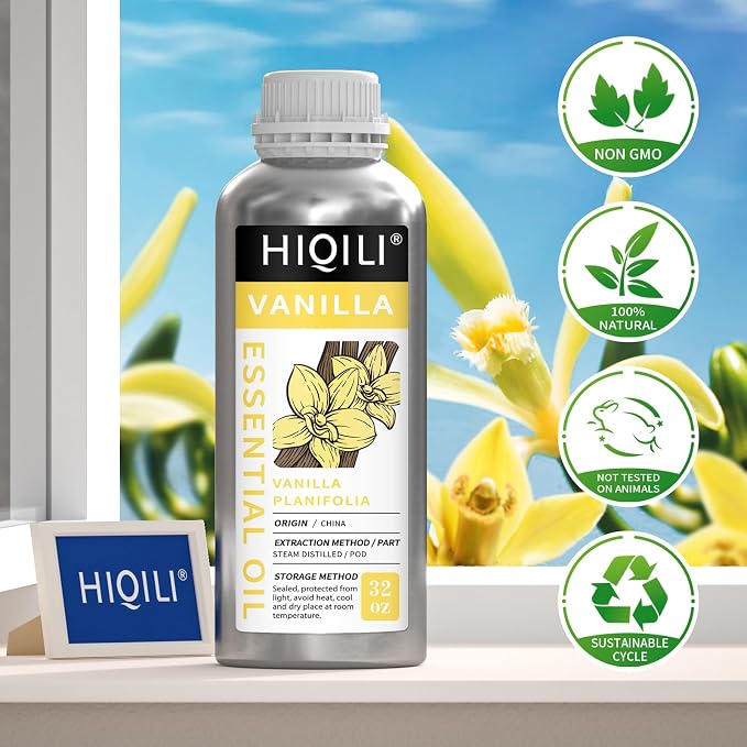 HIQILI 32 Ounces Vanilla Essential Oil, Strong Fragrance - Image 6