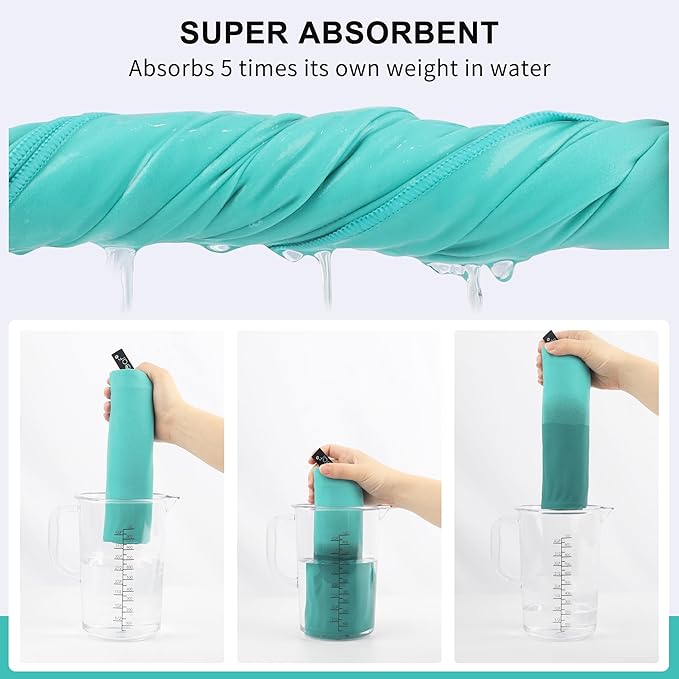 Rainleaf Microfiber Towel Perfect Travel & Gym & Camping Towel. Quick Dry - Image 4