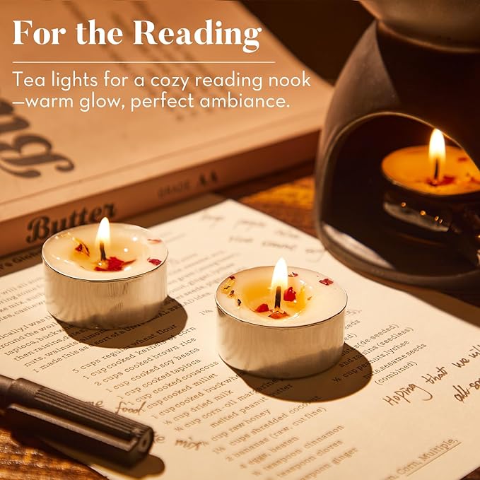 48 Pack Rose Scented Tealight Candles - Image 5