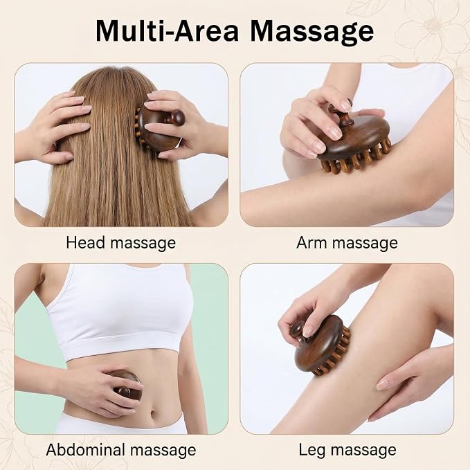 SynHHergyx Wooden Scalp Massager Comb - Image 5