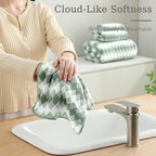 8 Piece Bathroom Towel Set Green |2 Oversized Large Bath Towels Sheet, 2 Hand - Image 8