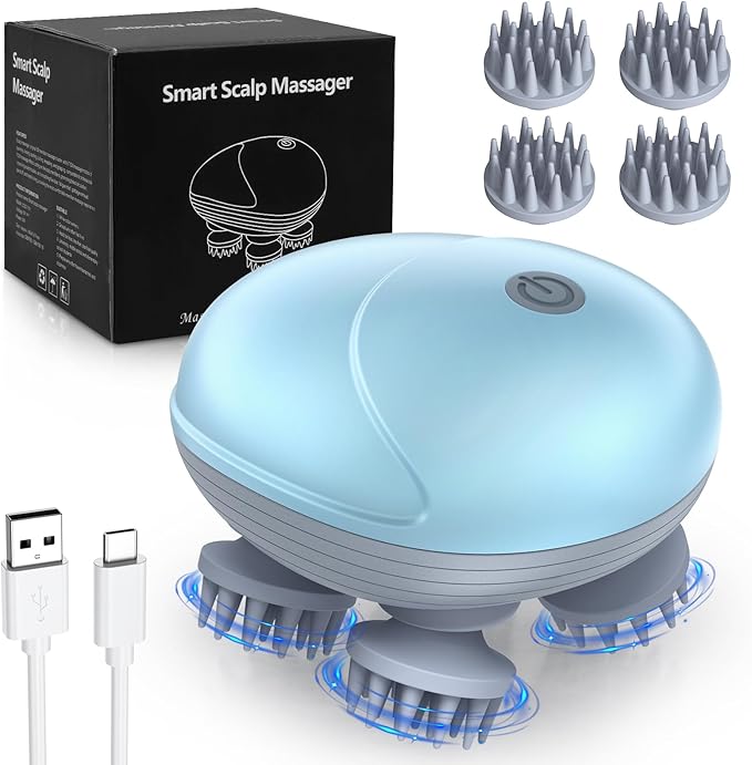 Upgraded Handheld Scalp Massager, Electric Scalp Massager, Scalp and Back by Olipiter