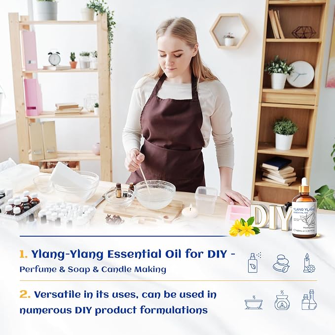 HIQILI Ylang-Ylang Essential Oil, Long-Lasting Scent - Image 4