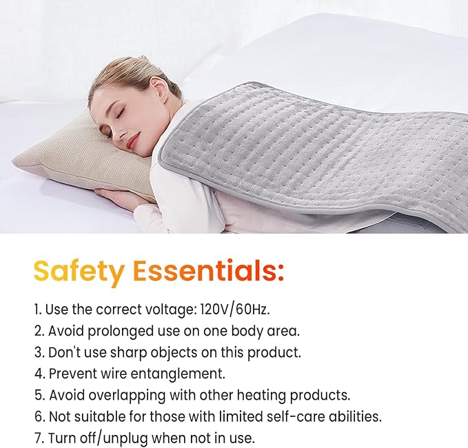 WOOMER Extra Large Heating Pad, Heat Pad - Image 7