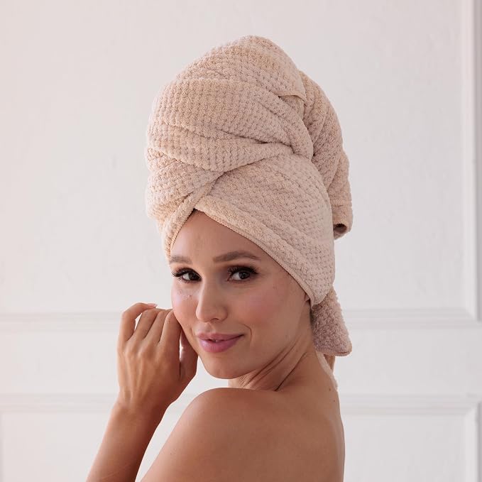 Curly Girl Microfiber Hair Towel Wrap - Image 2