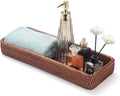 Rattan Bathroom Vanity Trays Toilet Tank Baskets Long Narrow Hand Towel Storage by DECRAFTS