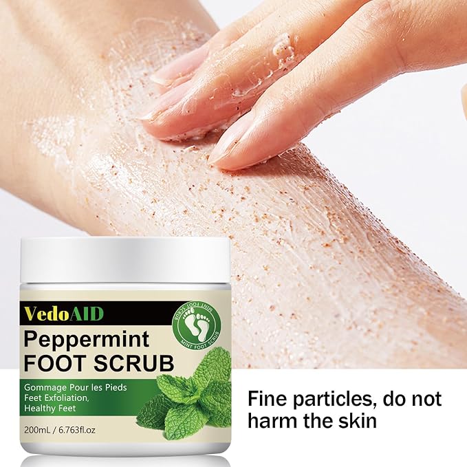 Peppermint Foot Scrub – Natural Exfoliating Cream - Image 6