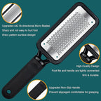 Foot Files Callus Remover 2 Pcs Stainless Steel Professional Pedicure Foot Rasp - Image 2