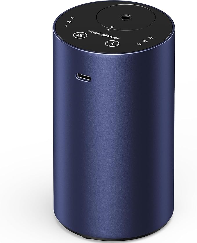 Waterless Essential Oil Diffuser, Rechargeable Scent Diffusers by AMAZINGFLOWER