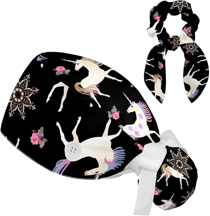 Women's Working Caps with Scrunchies Tarot Pattern Background Lace-Up Hat by LWSHUNYI