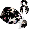 Women's Working Caps with Scrunchies Tarot Pattern Background Lace-Up Hat by LWSHUNYI