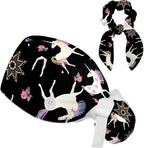 Women's Working Caps with Scrunchies Tarot Pattern Background Lace-Up Hat by LWSHUNYI