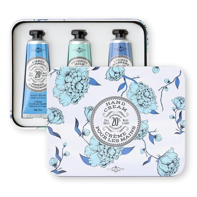 La Chatelaine Hand Cream Trio Tin Gift Set, Ready-To-Gift Tin, Made in France - Image 7