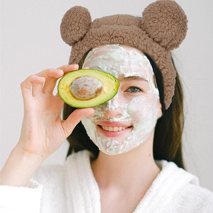YISSION 4PCS Spa Headband cat/bear/Snail/Bunny Ears Head Band - Image 4