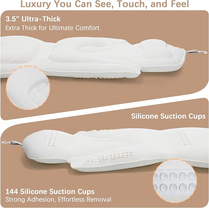 Ergonomic Full Body Bath Pillow - Image 6