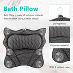 Bath Pillow, Ergonomic Bathtub Pillows - Image 3