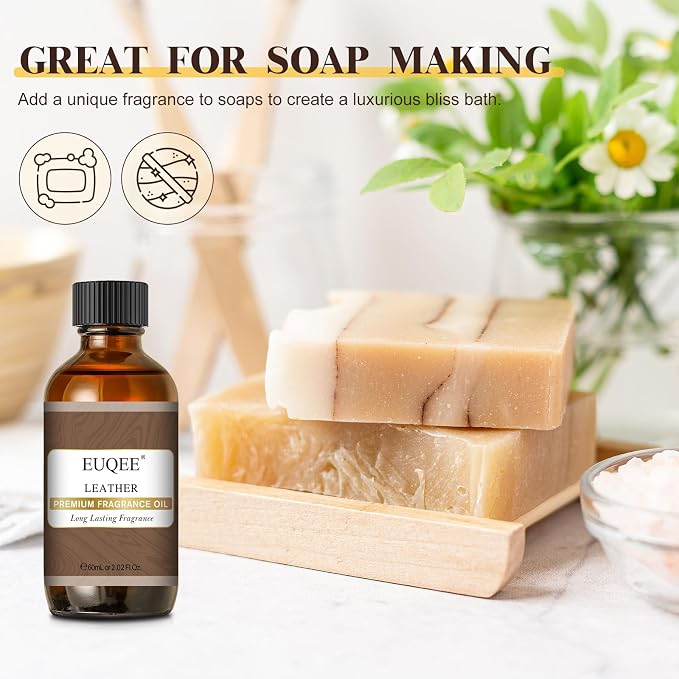 EUQEE Leather Fragrance Oil, 2.02 Fl oz/ 60ml Essential Oils - Image 6
