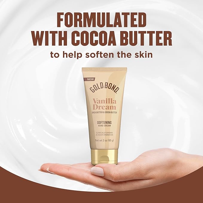 Gold Bond Vanilla Dream Softening Hand Cream Set, Luxurious Everyday Hand Cream - Image 5
