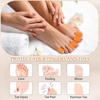 Blulu 24 Pieces Toe Tubes 0.98 Inches Cushion Tube Corn Pads - Image 4