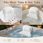 4D Air Mesh Bath Pillow for Tub, Soft Bathtub Cushion - Image 7