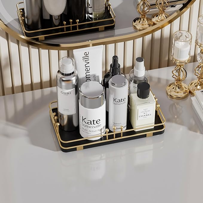 Bathroom Vanity Tray for Toiletries Makeup Perfume Candle Toilet Tank, Kitchen - Image 3