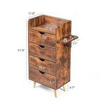 OmySalon 4 -Layer Salon Station Storage Cabinet, Beauty Barber Styling Stations - Image 3