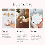 Spongellé French Lavender Daisy Spongette Bath Sponge | Built-in Body Wash & - Image 6