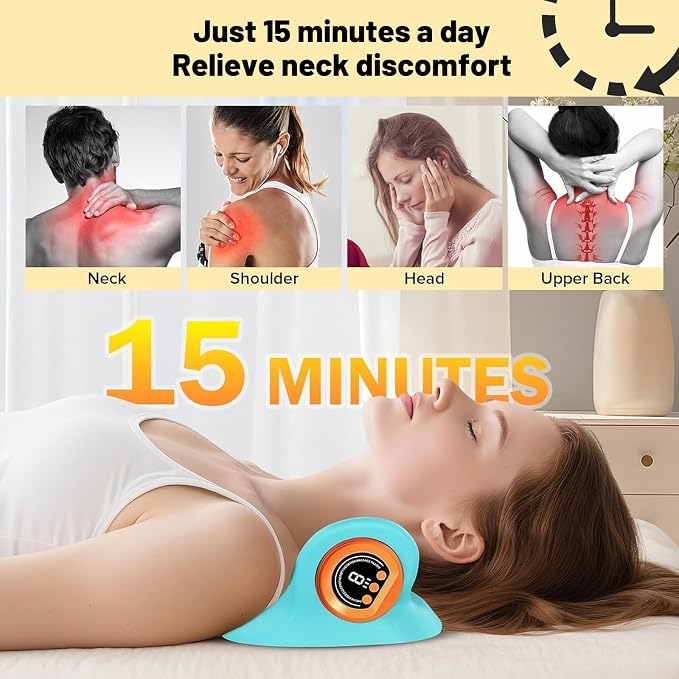 Multifunctional Neck Massager Relieves Neck Fatigue, 6 Massage Intensity Levels - Image 5
