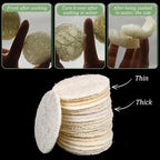 Nogeqi 20 Pcs Natural Loofah Sponge Pads - Image 3