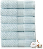 NY Loft 100% Cotton Hand Towel 6 Pack Hand Towel Set | Super Soft & Absorbent by NYLoft