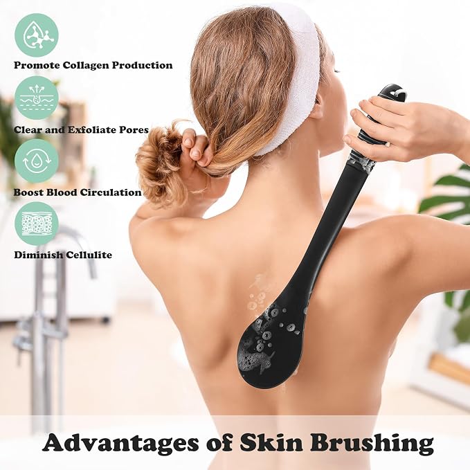 17-Inch Back Scrubber for Shower, Anti-Slip Exfoliating Body Brush for Bath - Image 7