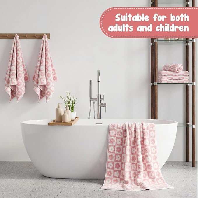 SmoothNovelty 12 Pack Microfiber Bath Towels Bulk 27'' x 60'' Oversized Size - Image 6