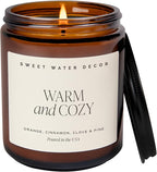 Sweet Water Decor Warm and Cozy Soy Candle by SweetWaterDecor