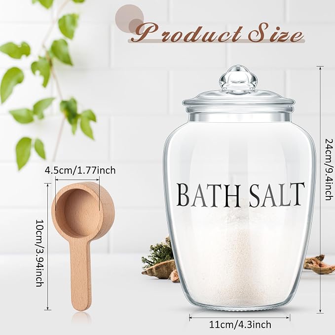 SiliFine 2 Sets 74 oz Bath Salt Container - Image 2