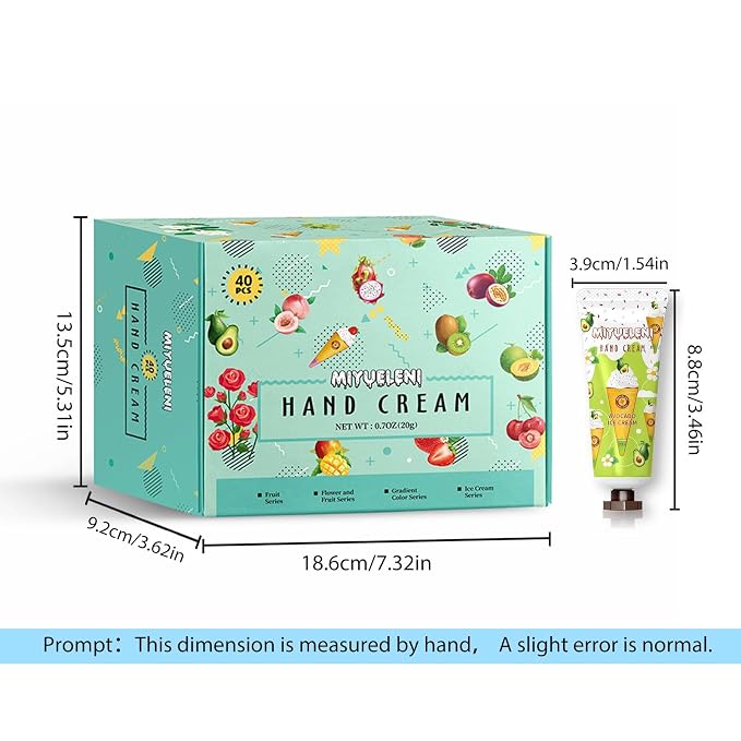 40 Pack Hand Cream Gift Set, Mothers Day Gifts, Moisturizing Hand Lotion - Image 7