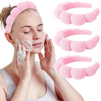 WHAVEL 3 Pack Spa Headband Skincare Headbands, Makeup Headband Sponge Terry by Whavel