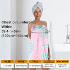 Bow Towel Wrap for Women Girls – Microfiber Shower Spa Wrap - Image 2