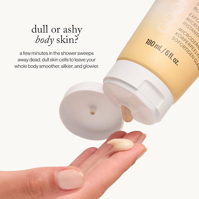 goop Beauty Microderm Body Polish | Exfoliating Scrub & Foaming Cleanser - Image 6