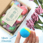 INTEYE Organic Bath Bombs Gift Set, 24 Handmade Fizzies Rich in Essential Oil - Image 6