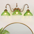 Vintage Bathroom Vanity Light, 3-Light Matte Antique Brass Finish Wall Sconce by Unknown