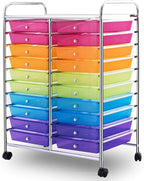 Giantex 20 Drawer Rolling Storage Cart Tools Scrapbook Paper Office School - Image 6