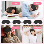 Silk Sleep Eye Mask 4 Pack Mulberry Silk Sleep Mask Eye Cover Blindfold - Image 4