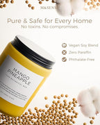 M&SENSE Mango Pineapple Scented Candle, 19.4oz Non Toxic Natural Soy Wax 110 - Image 5