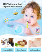 Light Up Bath Bombs with Surprise Inside, 4.23 oz XL Natural Gift Set 6 with - Image 6