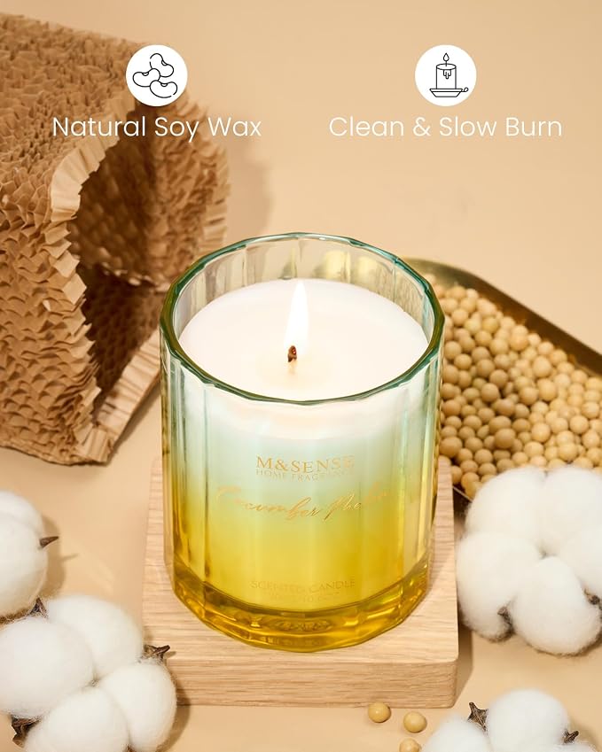 M&SENSE Cucumber Melon Scented Candle - Image 3