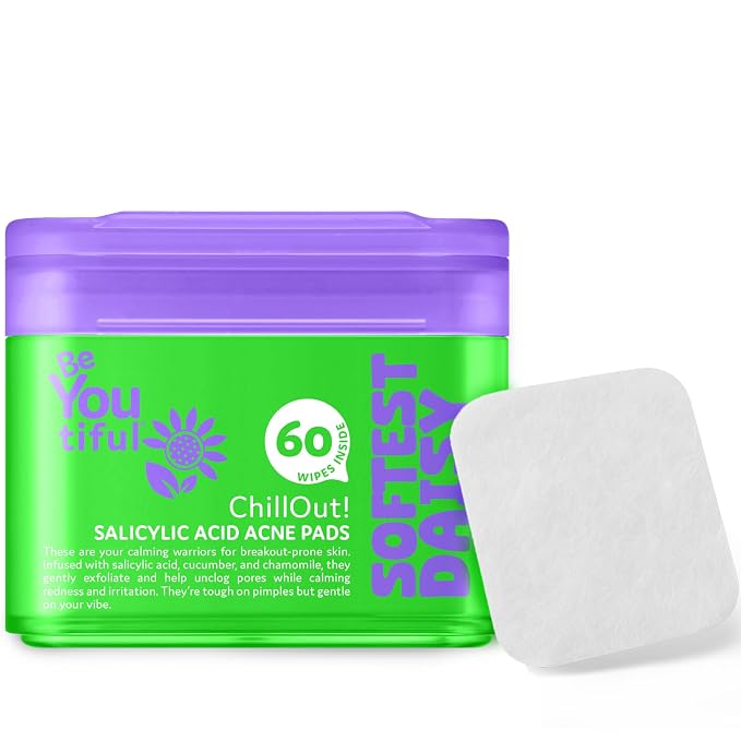 BeYoutiful ChillOut Gentle Acne Cleansing Face Wipes by BeYoutiful