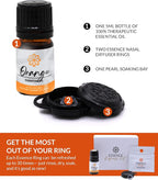 Essence Wearable Aromatherapy Nasal Diffuser – Orange Essential Oil Nose Ring - Image 4