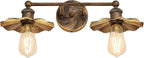 ZGLAOJT 2 Light Vintage Vanity Light Oil Rubbed Bronze Bathroom Light Fixtures - Image 9