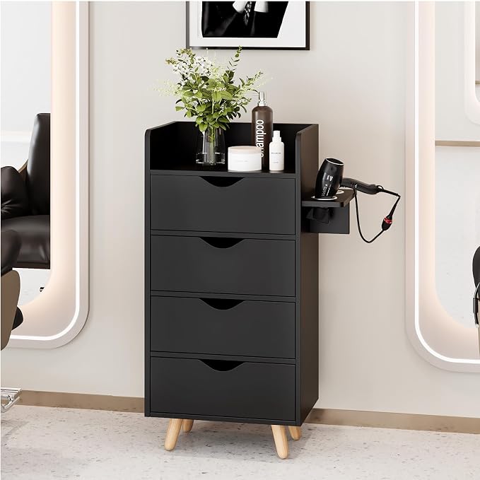 OmySalon 4 -Layer Salon Storage Cabinet, Beauty Barber Salon Styling Station - Image 10
